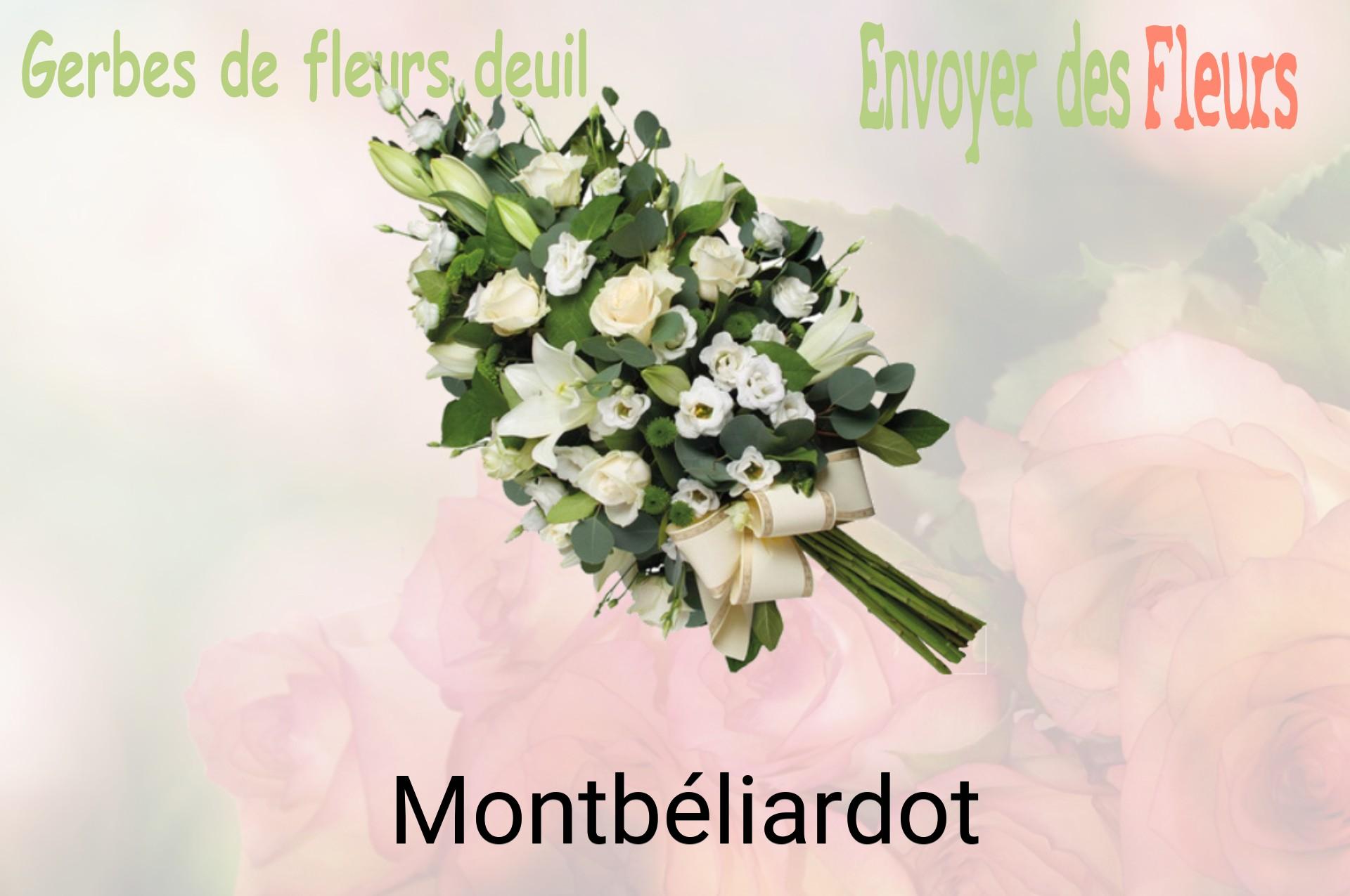 Gerbe de fleurs de deuil livrée à Montbéliardot